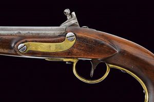 Pistola a pietra focaia da cavalleria convertita a sistema Console  - Asta Una Vasta Selezione di Armi da Fuoco Americane - Associazione Nazionale - Case d'Asta italiane