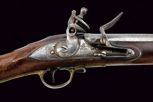 Fucile Brown Bess a pietra focaia con baionetta  - Asta Una Vasta Selezione di Armi da Fuoco Americane - Associazione Nazionale - Case d'Asta italiane