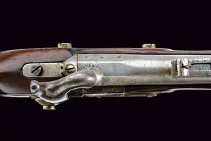 Rara carabina da bersaglieri a luminello Mod. 1856 con baionetta  - Asta Una Vasta Selezione di Armi da Fuoco Americane - Associazione Nazionale - Case d'Asta italiane