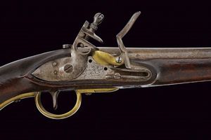 Pistola a pietra focaia da cavalleria mod. 1798/34  - Asta Una Vasta Selezione di Armi da Fuoco Americane - Associazione Nazionale - Case d'Asta italiane