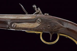 Pistola a pietra focaia da cavalleria mod. 1798/34  - Asta Una Vasta Selezione di Armi da Fuoco Americane - Associazione Nazionale - Case d'Asta italiane