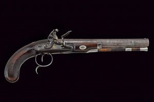 Pistola a pietra focaia di Brander & Potts  - Asta Una Vasta Selezione di Armi da Fuoco Americane - Associazione Nazionale - Case d'Asta italiane