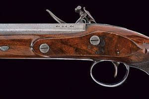 Pistola a pietra focaia di J&W Richards  - Asta Una Vasta Selezione di Armi da Fuoco Americane - Associazione Nazionale - Case d'Asta italiane