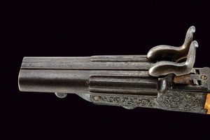 Elegante pistola a spillo a due canne  - Asta Una Vasta Selezione di Armi da Fuoco Americane - Associazione Nazionale - Case d'Asta italiane