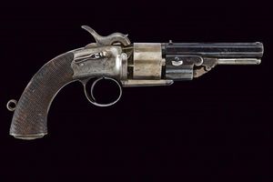 Elegante e interessante revolver a luminello di transizione firmato N.W. Hanson  - Asta Una Vasta Selezione di Armi da Fuoco Americane - Associazione Nazionale - Case d'Asta italiane