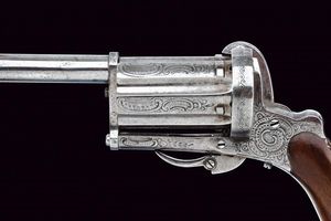 Pepperbox revolver a spillo  - Asta Una Vasta Selezione di Armi da Fuoco Americane - Associazione Nazionale - Case d'Asta italiane