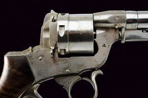 Raro revolver Perrin a percussione centrale  - Asta Una Vasta Selezione di Armi da Fuoco Americane - Associazione Nazionale - Case d'Asta italiane