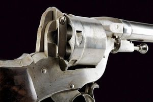 Raro revolver Perrin a percussione centrale  - Asta Una Vasta Selezione di Armi da Fuoco Americane - Associazione Nazionale - Case d'Asta italiane