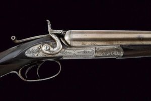 Remington-Whitmore Model 1874 Double Barrel Hammer Shotgun 12 Gauche  - Asta Una Vasta Selezione di Armi da Fuoco Americane - Associazione Nazionale - Case d'Asta italiane