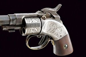 Mass. Arms Co. Maynard Primed Pocket Revolver in cassetta  - Asta Una Vasta Selezione di Armi da Fuoco Americane - Associazione Nazionale - Case d'Asta italiane