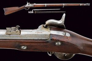 Model 1861 U.S. Percussion Rifle-Musket con baionetta  - Asta Una Vasta Selezione di Armi da Fuoco Americane - Associazione Nazionale - Case d'Asta italiane