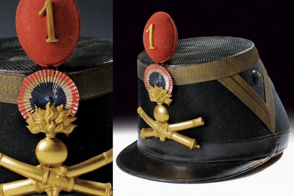 Shako da ufficiale d'artiglieria  - Asta Rare Armi Antiche e Militaria da tutto il mondo - Associazione Nazionale - Case d'Asta italiane