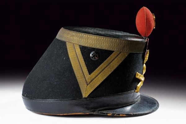 Shako da ufficiale d'artiglieria  - Asta Rare Armi Antiche e Militaria da tutto il mondo - Associazione Nazionale - Case d'Asta italiane