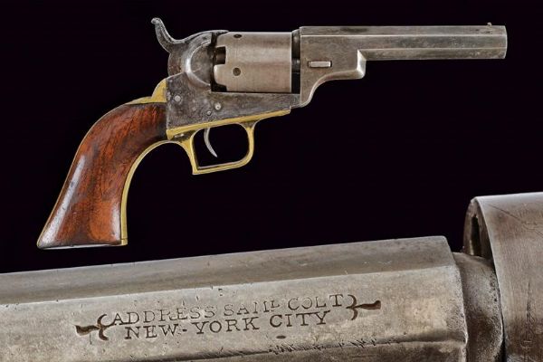 Raro Colt Model 1848 Baby Dragoon Revolver  - Asta Rare Armi Antiche e Militaria da tutto il mondo - Associazione Nazionale - Case d'Asta italiane