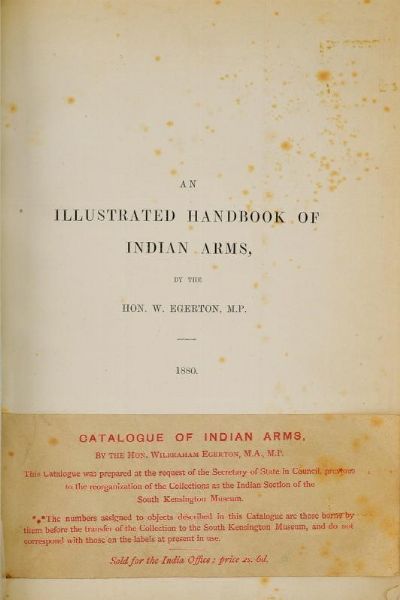 Egerton, Wilbraham M.A. M.B  - Asta Rare Armi Antiche e Militaria da tutto il mondo - Associazione Nazionale - Case d'Asta italiane