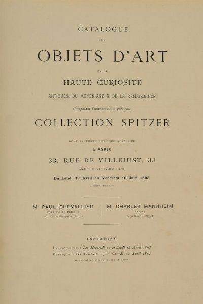 Catalogo della collezione Spitzer  - Asta Rare Armi Antiche e Militaria da tutto il mondo - Associazione Nazionale - Case d'Asta italiane