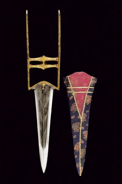 Interessante katar con decorazioni in oro  - Asta Rare Armi Antiche e Militaria da tutto il mondo - Associazione Nazionale - Case d'Asta italiane