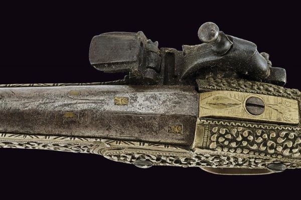 Pistola alla micheletta  - Asta Rare Armi Antiche e Militaria da tutto il mondo - Associazione Nazionale - Case d'Asta italiane