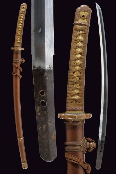 Chisa-gatana Kodachi in koshirae gunto  - Asta Rare Armi Antiche e Militaria da tutto il mondo - Associazione Nazionale - Case d'Asta italiane