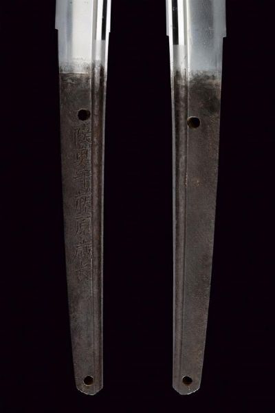 Importante katana firmata Mutsu no Kami Juji Wara Toshi Naga  - Asta Rare Armi Antiche e Militaria da tutto il mondo - Associazione Nazionale - Case d'Asta italiane