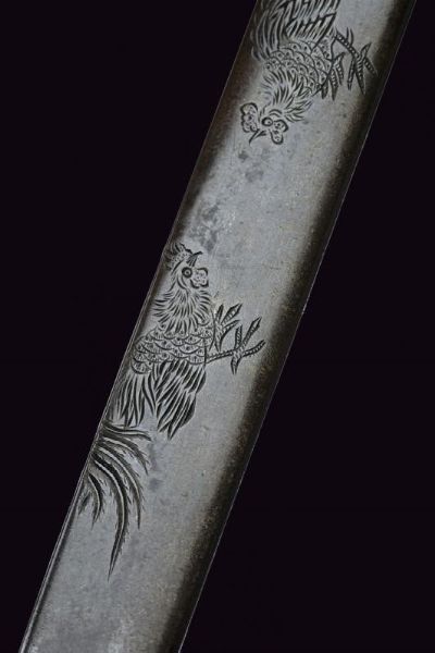 Kozuka con firma Mototomo con kao  - Asta Rare Armi Antiche e Militaria da tutto il mondo - Associazione Nazionale - Case d'Asta italiane