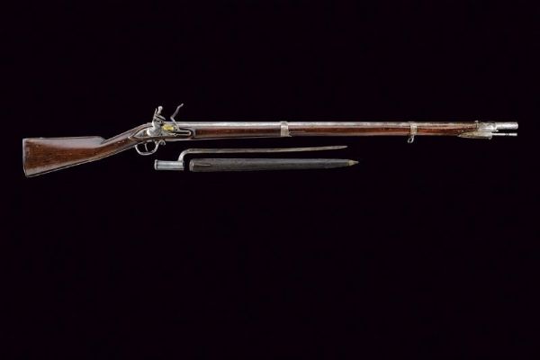 Fucile a pietra focaia da fanteria Mod. 1798/99 con baionetta  - Asta Rare Armi Antiche e Militaria da tutto il mondo - Associazione Nazionale - Case d'Asta italiane