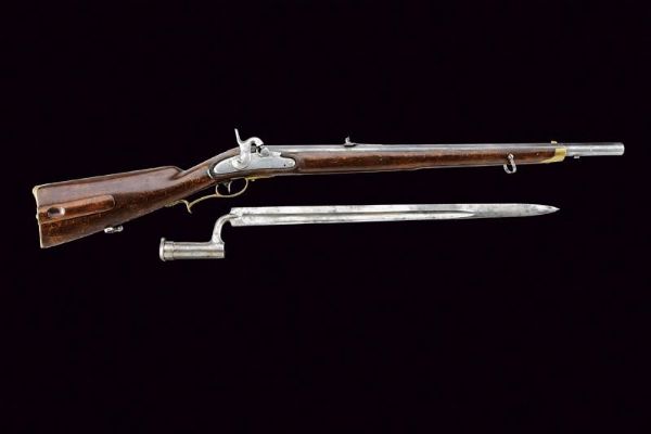 Carabina da cacciatori Mod. 1807 ridotta a luminello  - Asta Rare Armi Antiche e Militaria da tutto il mondo - Associazione Nazionale - Case d'Asta italiane