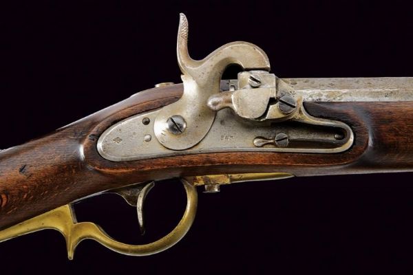 Kammerbuchse Augustin mod. 1842 con baionetta  - Asta Rare Armi Antiche e Militaria da tutto il mondo - Associazione Nazionale - Case d'Asta italiane