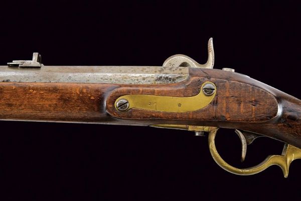 Kammerbuchse Augustin mod. 1842 con baionetta  - Asta Rare Armi Antiche e Militaria da tutto il mondo - Associazione Nazionale - Case d'Asta italiane