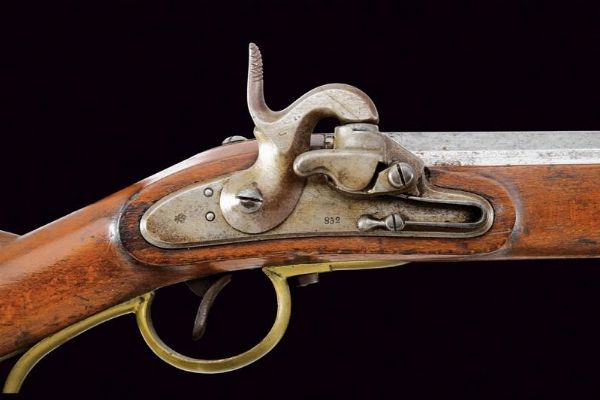 Kammerbuchse Mod. 1849 con sistema Augustin con baionetta  - Asta Rare Armi Antiche e Militaria da tutto il mondo - Associazione Nazionale - Case d'Asta italiane