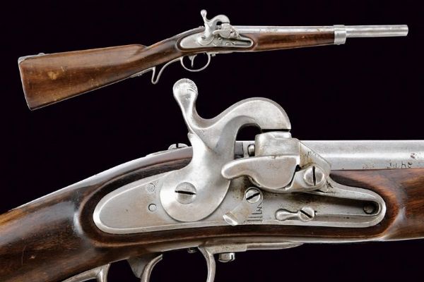 Carabina da cavalleria mod. 1851 con sistema Augustin  - Asta Rare Armi Antiche e Militaria da tutto il mondo - Associazione Nazionale - Case d'Asta italiane