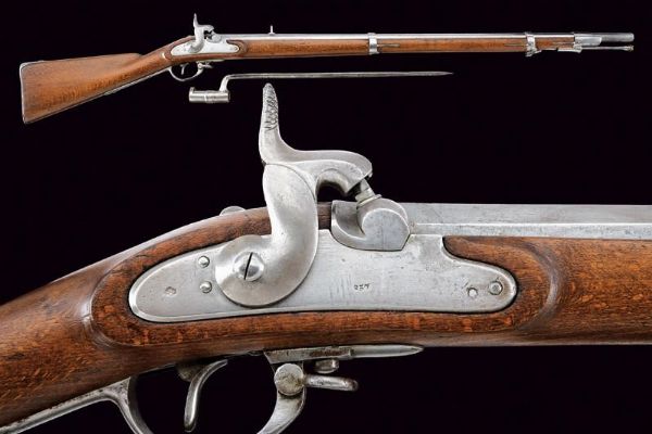 Fucile da fanteria Lorenz Mod. 1854/I con baionetta  - Asta Rare Armi Antiche e Militaria da tutto il mondo - Associazione Nazionale - Case d'Asta italiane