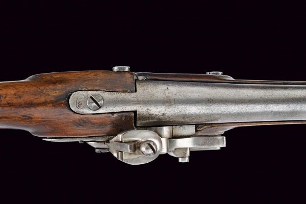 Pistola a pietra focaia da cavalleria convertita a sistema Console  - Asta Rare Armi Antiche e Militaria da tutto il mondo - Associazione Nazionale - Case d'Asta italiane