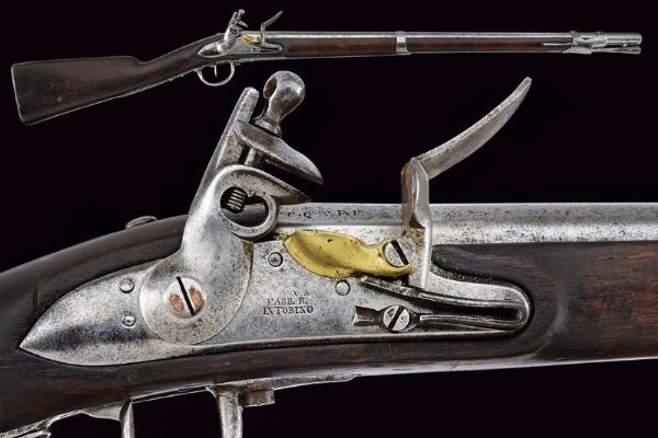 Fucile a pietra focaia Mod. 1814  - Asta Rare Armi Antiche e Militaria da tutto il mondo - Associazione Nazionale - Case d'Asta italiane