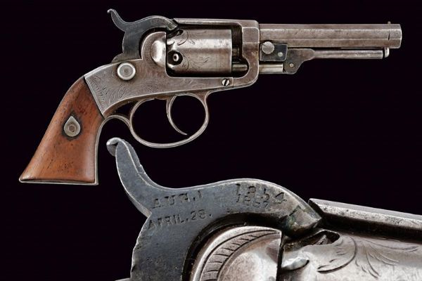 Josiah Ells Pocket Model Revolver - Third Model  - Asta Rare Armi Antiche e Militaria da tutto il mondo - Associazione Nazionale - Case d'Asta italiane