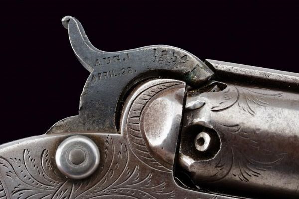 Josiah Ells Pocket Model Revolver - Third Model  - Asta Rare Armi Antiche e Militaria da tutto il mondo - Associazione Nazionale - Case d'Asta italiane