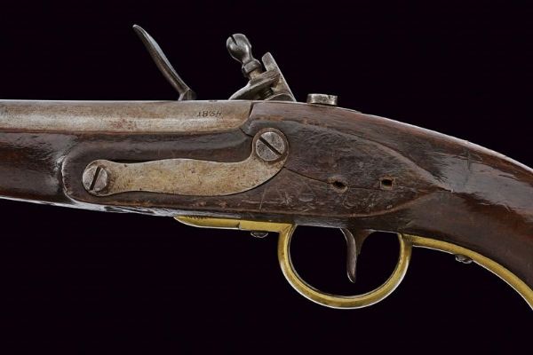 Pistola a pietra focaia da cavalleria mod. 1798/34  - Asta Rare Armi Antiche e Militaria da tutto il mondo - Associazione Nazionale - Case d'Asta italiane