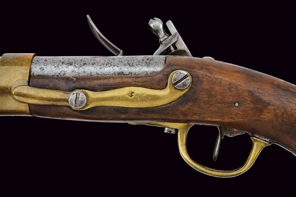 Pistola a pietra focaia Mod. AN XIII  - Asta Rare Armi Antiche e Militaria da tutto il mondo - Associazione Nazionale - Case d'Asta italiane