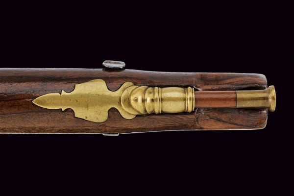 Rarissima pistola a pietra focaia da ufficiale della Guardia Nobile firmata Mazzocchi  - Asta Rare Armi Antiche e Militaria da tutto il mondo - Associazione Nazionale - Case d'Asta italiane