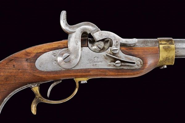 Pistola da cavalleria a luminello  - Asta Rare Armi Antiche e Militaria da tutto il mondo - Associazione Nazionale - Case d'Asta italiane