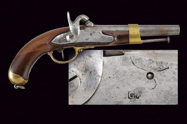 Pistola Mod. AN XIII ridotta a luminello di Mazzocchi  - Asta Rare Armi Antiche e Militaria da tutto il mondo - Associazione Nazionale - Case d'Asta italiane