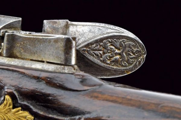 Importante fucile a pietra focaia di Henric Janssen  - Asta Rare Armi Antiche e Militaria da tutto il mondo - Associazione Nazionale - Case d'Asta italiane