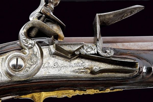 Importante fucile a pietra focaia di Henric Janssen  - Asta Rare Armi Antiche e Militaria da tutto il mondo - Associazione Nazionale - Case d'Asta italiane