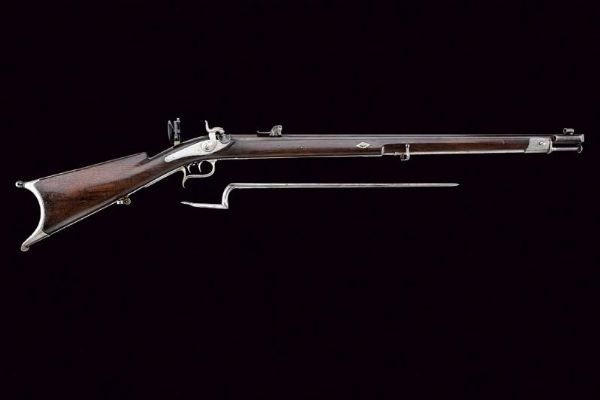 Carabina federale Mod. 1851 di Manzoni con baionetta  - Asta Rare Armi Antiche e Militaria da tutto il mondo - Associazione Nazionale - Case d'Asta italiane