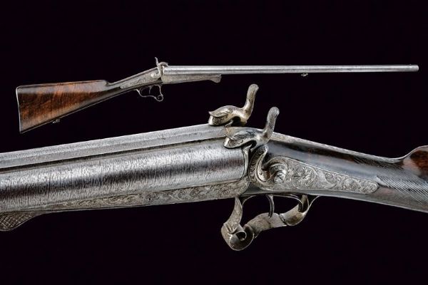 Doppietta a spillo di Lefaucheux  - Asta Rare Armi Antiche e Militaria da tutto il mondo - Associazione Nazionale - Case d'Asta italiane