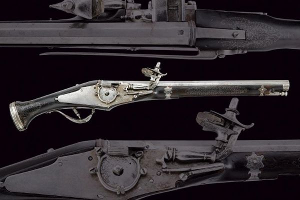 Bella pistola a ruota di Ferlach  - Asta Rare Armi Antiche e Militaria da tutto il mondo - Associazione Nazionale - Case d'Asta italiane