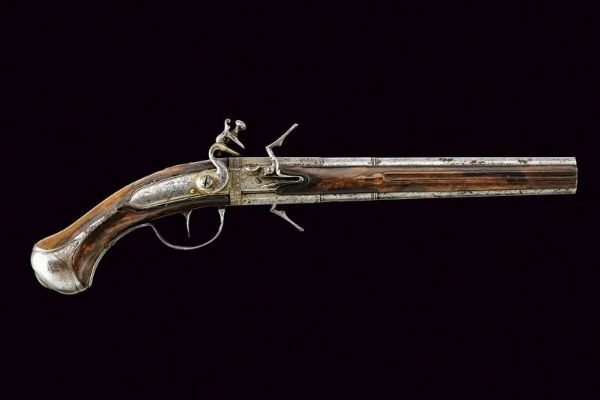 Pistola wender a pietra focaia  - Asta Rare Armi Antiche e Militaria da tutto il mondo - Associazione Nazionale - Case d'Asta italiane