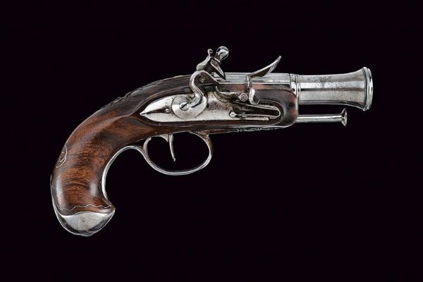 Pistola a pietra focaia da viaggio  - Asta Rare Armi Antiche e Militaria da tutto il mondo - Associazione Nazionale - Case d'Asta italiane