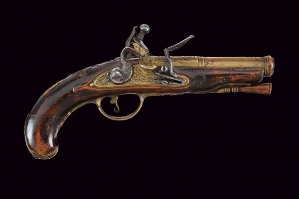 Pistola a pietra focaia da marina  - Asta Rare Armi Antiche e Militaria da tutto il mondo - Associazione Nazionale - Case d'Asta italiane