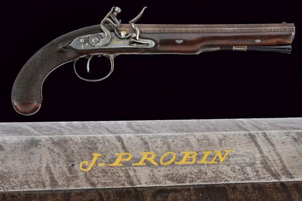 Pistola a pietra focaia di J. Probin  - Asta Rare Armi Antiche e Militaria da tutto il mondo - Associazione Nazionale - Case d'Asta italiane